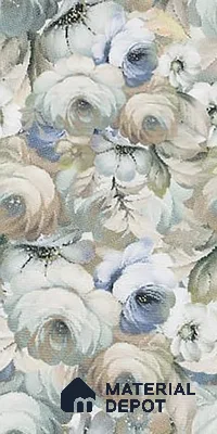 Floral Wall Tile TL 10150 Mural Art Verde 4 ft x 2 ft Vitrified Glossy Finish Tile - 9 mm | Suitable for Bathroom, Accent/Feature Wall, Dining Area