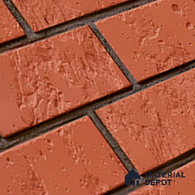 Brick Wall Tile TL 05775 Mystic Red 450x300 mm Glossy Finish Ceramic Tile - 7 mm