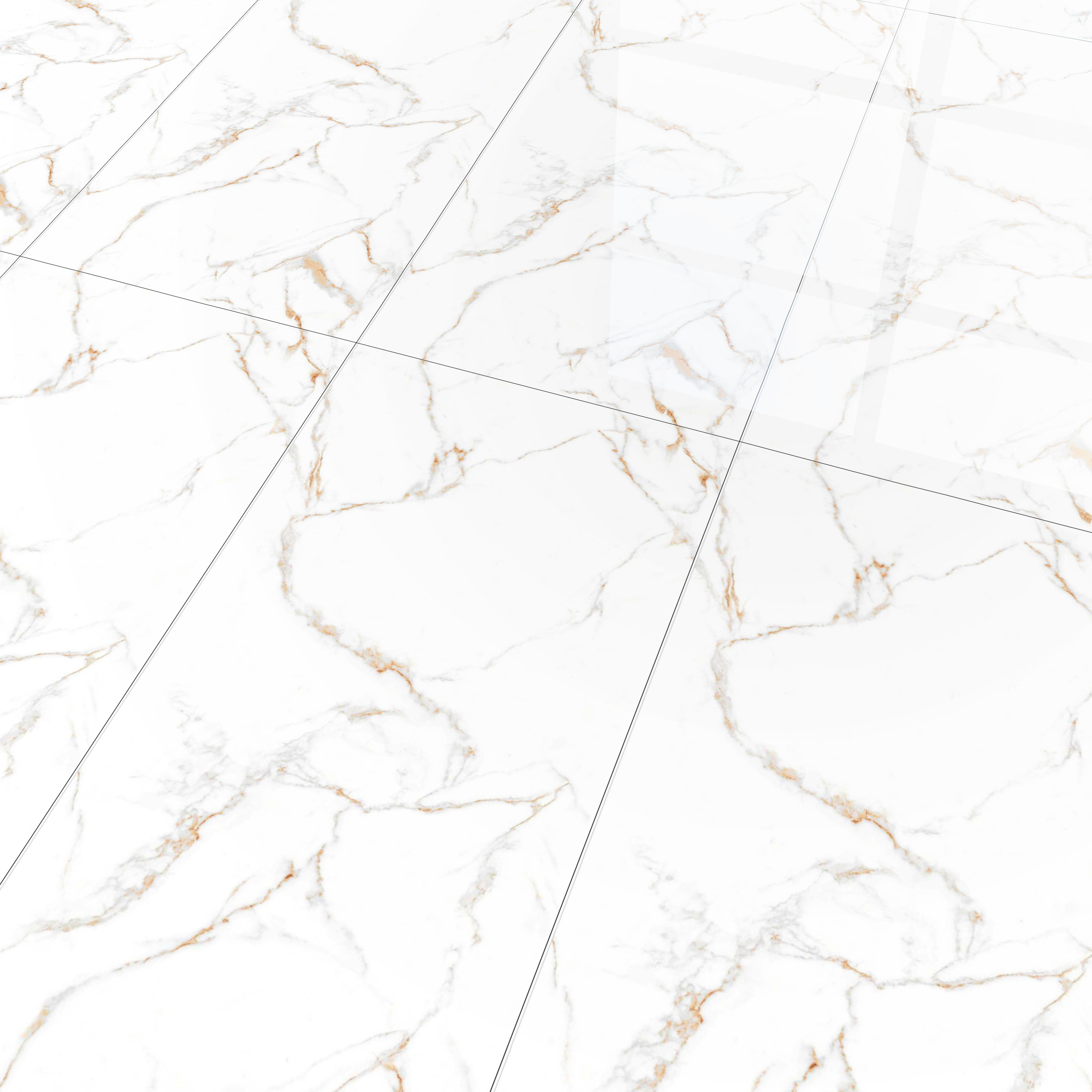 Budget Friendly Marble Floor & Wall Tile Value For Money TL 05599 White Napes 4 ft x 2 ft - Vitrified Glossy Finish -9 mm | 3 Random Design | Suitable for Living Room, Bedroom & Bathroom