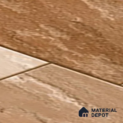 Budget Friendly Stone Look Value for Money Parking  Floor Tile 16 x 16 inch | TL 00597 | Vitrified Matte Finish Tile - 12 mm | Suitable For Parking, Outdoor, Balcony & Terrace | Pattern Alignment May Vary | 2-3 mm Spacer is Mandatory
