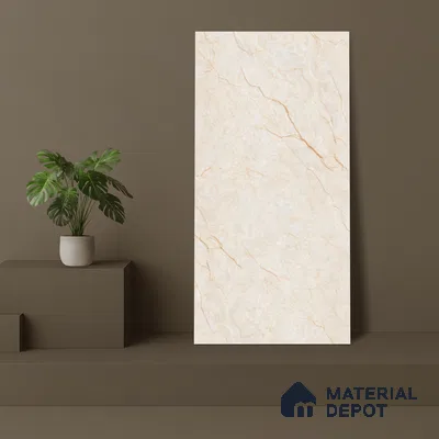 Marble Floor & Wall Tile TL 05622 B Ivory Mantana 4 ft x 2 ft Matte Finish Vitrified Tile - 9 mm