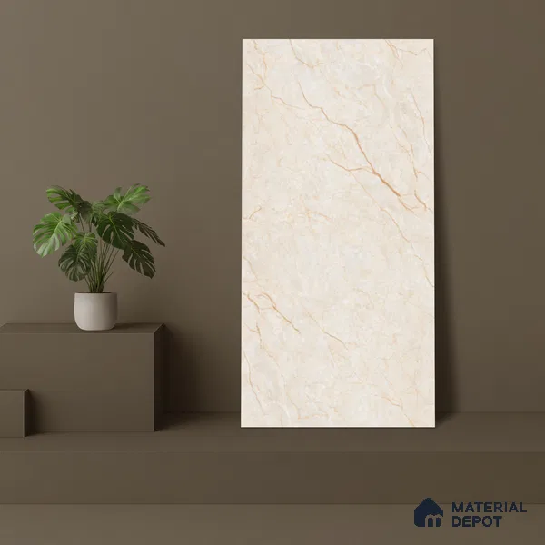Marble Floor & Wall Tile TL 05622 B Ivory Mantana 4 ft x 2 ft Matte Finish Vitrified Tile - 9 mm