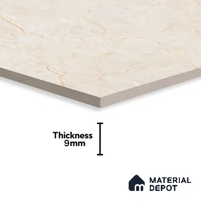 Marble Floor & Wall Tile TL 05622 B Ivory Mantana 4 ft x 2 ft Matte Finish Vitrified Tile - 9 mm