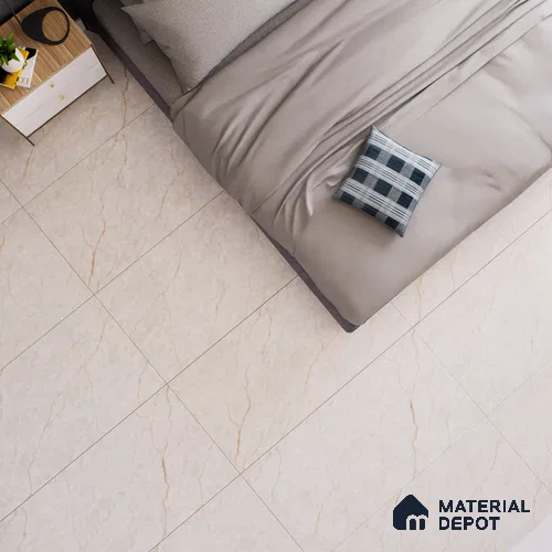 Marble Floor & Wall Tile TL 05622 B Ivory Mantana 4 ft x 2 ft Matte Finish Vitrified Tile - 9 mm