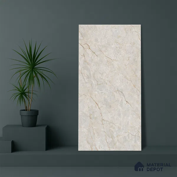 Marble Floor & Wall Tile TL 05622 Natural Mantana 4 ft x 2 ft Matte Finish Vitrified Tile - 9 mm