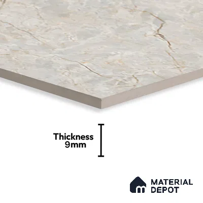 Marble Floor & Wall Tile TL 05622 Natural Mantana 4 ft x 2 ft Matte Finish Vitrified Tile - 9 mm