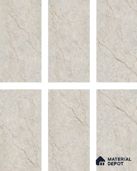 Marble Floor & Wall Tile TL 05622 Natural Mantana 4 ft x 2 ft Matte Finish Vitrified Tile - 9 mm