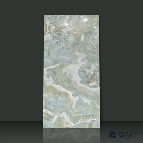 Marble Floor & Wall Tile TL 05571 Natural Strom 4 ft x 2 ft Glossy Finish Vitrified Tile - 9 mm (Random 5)