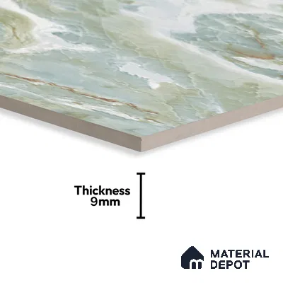 Marble Floor & Wall Tile TL 05571 Natural Strom 4 ft x 2 ft Glossy Finish Vitrified Tile - 9 mm (Random 5)