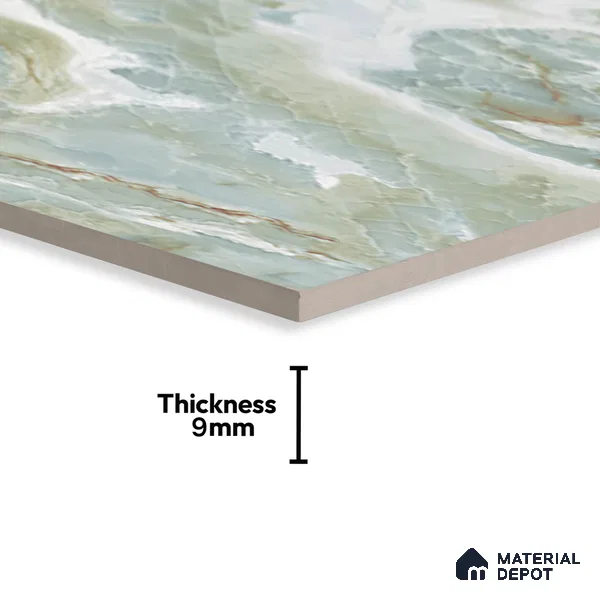 Marble Floor & Wall Tile TL 05571 Natural Strom 4 ft x 2 ft Glossy Finish Vitrified Tile - 9 mm (Random 5)