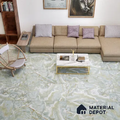 Marble Floor & Wall Tile TL 05571 Natural Strom 4 ft x 2 ft Glossy Finish Vitrified Tile - 9 mm (Random 5)