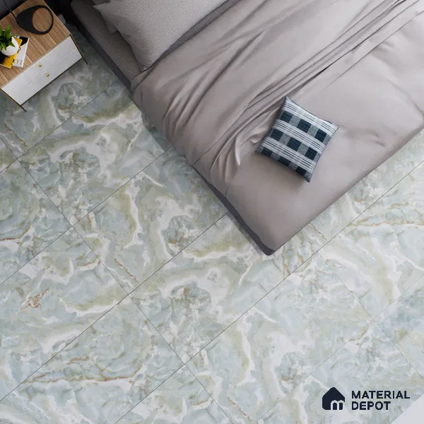 Marble Floor & Wall Tile TL 05571 Natural Strom 4 ft x 2 ft Glossy Finish Vitrified Tile - 9 mm (Random 5)
