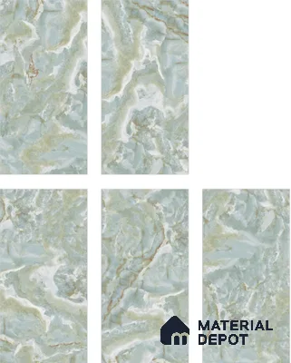 Marble Floor & Wall Tile TL 05571 Natural Strom 4 ft x 2 ft Glossy Finish Vitrified Tile - 9 mm (Random 5)