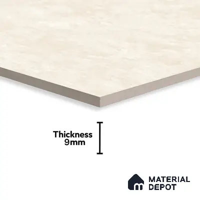 Natural Wall & Floor Tile TL 05336 B Aurelio Magnesite Cream 4 ft x 2 ft Vitrified High Gloss Finish - 9 mm | Suitable for Living Room, Bedroom, Feature / Accent Walls & Highlighter Wall