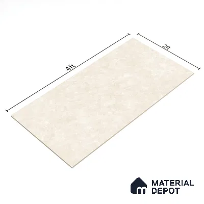 Natural Wall & Floor Tile TL 05336 C Aurelio Magnesite Cream 4 ft x 2 ft Vitrified Matte Finish - 9 mm | Suitable for Living Room, Bedroom, Feature / Accent Walls & Highlighter Wall (Sample)