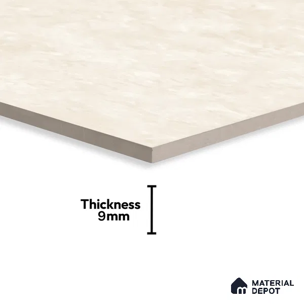 Natural Wall & Floor Tile TL 05336 C Aurelio Magnesite Cream 4 ft x 2 ft Vitrified Matte Finish - 9 mm | Suitable for Living Room, Bedroom, Feature / Accent Walls & Highlighter Wall (Sample)