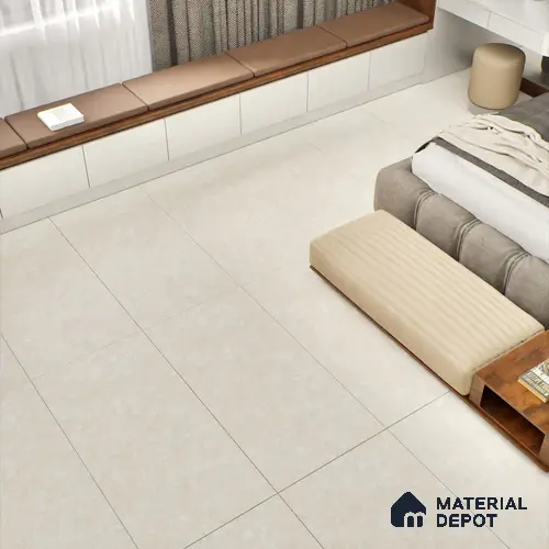 Natural Wall & Floor Tile TL 05336 C Aurelio Magnesite Cream 4 ft x 2 ft Vitrified Matte Finish - 9 mm | Suitable for Living Room, Bedroom, Feature / Accent Walls & Highlighter Wall