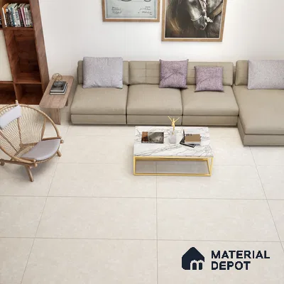 Natural Wall & Floor Tile TL 05336 C Aurelio Magnesite Cream 4 ft x 2 ft Vitrified Matte Finish - 9 mm | Suitable for Living Room, Bedroom, Feature / Accent Walls & Highlighter Wall (Sample)