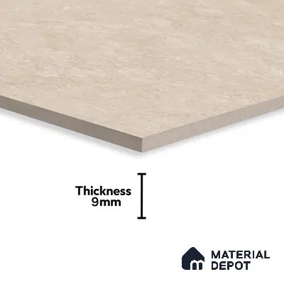 Natural Wall & Floor Tile TL 05336 E Aurelio Magnesite Opal 4 ft x 2 ft Vitrified High Gloss Finish - 9 mm | Suitable for Living Room, Bedroom, Feature / Accent Walls & Highlighter Wall (Sample)
