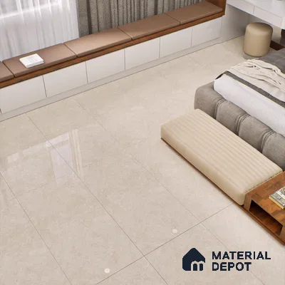 Natural Wall & Floor Tile TL 05336 E Aurelio Magnesite Opal 4 ft x 2 ft Vitrified High Gloss Finish - 9 mm | Suitable for Living Room, Bedroom, Feature / Accent Walls & Highlighter Wall (Sample)