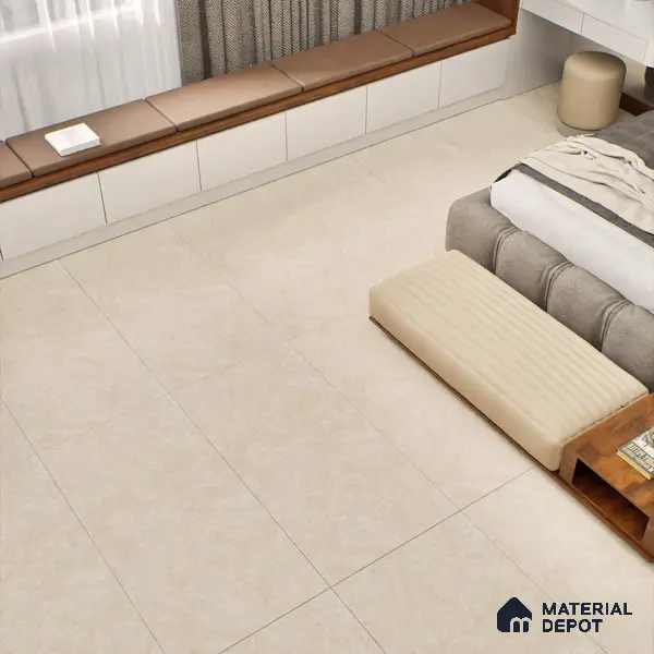 Natural Wall & Floor Tile TL 05336 F Aurelio Magnesite Opal 4 ft x 2 ft Vitrified Matte Finish - 9 mm | Suitable for Living Room, Bedroom, Feature / Accent Walls & Highlighter Wall