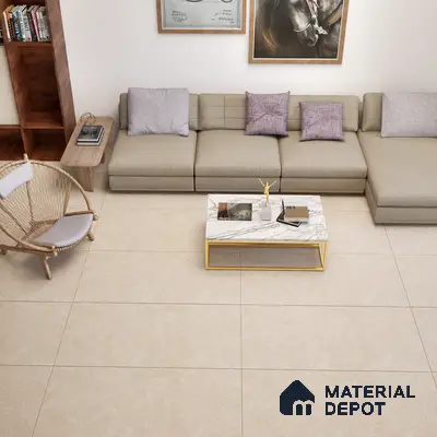 Natural Wall & Floor Tile TL 05336 F Aurelio Magnesite Opal 4 ft x 2 ft Vitrified Matte Finish - 9 mm | Suitable for Living Room, Bedroom, Feature / Accent Walls & Highlighter Wall