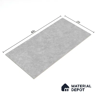 Natural Wall & Floor Tile TL 05336 G Aurelio Magnesite Grafitti 4 ft x 2 ft Vitrified High Gloss Finish - 9 mm | Suitable for Living Room, Bedroom, Feature / Accent Walls & Highlighter Wall (Sample)