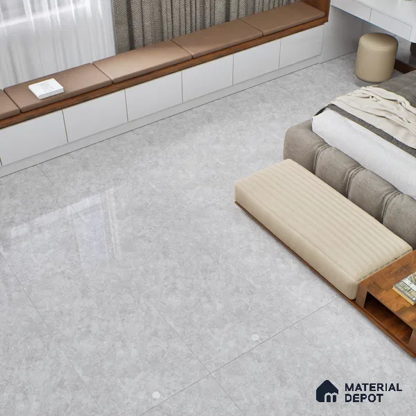 Natural Wall & Floor Tile TL 05336 G Aurelio Magnesite Grafitti 4 ft x 2 ft Vitrified High Gloss Finish - 9 mm | Suitable for Living Room, Bedroom, Feature / Accent Walls & Highlighter Wall (Sample)