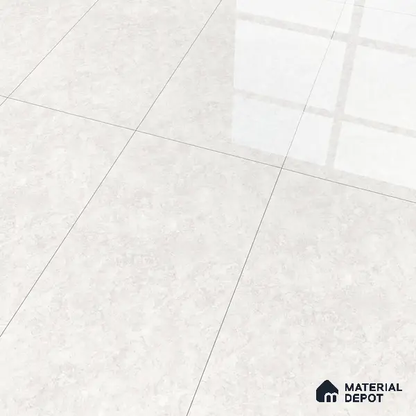 Natural Wall & Floor Tile TL 05336 Aurelio Magnesite Frost 4 ft x 2 ft Vitrified High Gloss Finish - 9 mm | Suitable for Living Room, Bedroom, Feature / Accent Walls & Highlighter Wall
