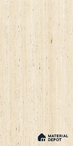 Natural Wall & Floor Tile TL 05337 C Aurelio Cream Travertino 4 ft x 2 ft Vitrified Carving Matte Finish - 9 mm | Suitable for Living Room, Bedroom, Feature / Accent Walls & Highlighter Wall (Sample)