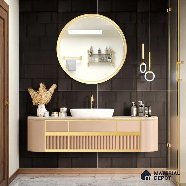 TL 00704 Nero Black Matte Finish 4 ft x 2 ft Full Body Vitrified Tile - 9 mm