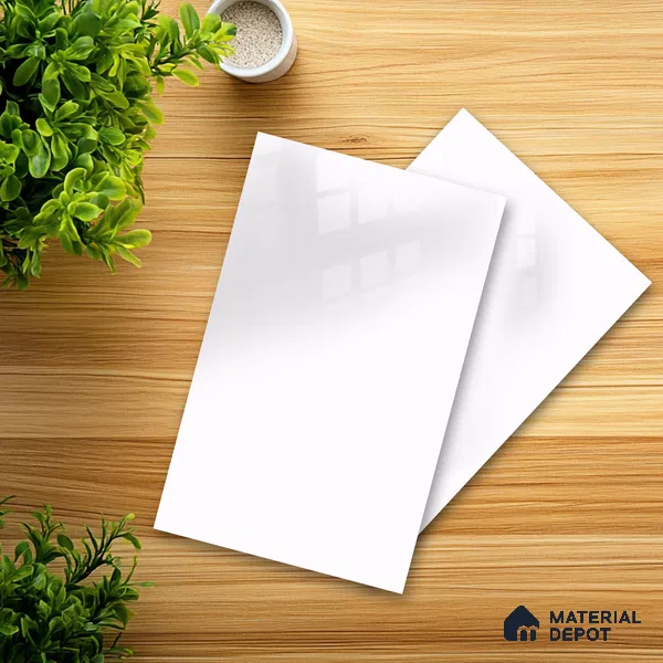 Ferrero 1B 0804 Lilac Frost 8 ft x 4 ft Solid Series High Gloss Finish Acrylic Laminate - 1.5 mm (LM 01151) | Matching Edgeband Code - 804 | Suitable for Kitchen Cabinets, Study Areas, Wardrobe