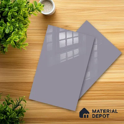 Ferrero 1B 0847 Muted Violet 8 ft x 4 ft Solid Series High Gloss Finish Acrylic Laminate - 1.5 mm (LM 01143) | Matching Edgeband Code - 847 | Suitable for Kitchen Cabinets, Study Areas, Wardrobe