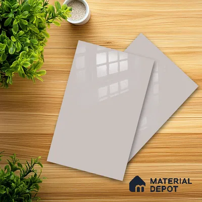 Ferrero 1B 0850 Pebble Beige 8 ft x 4 ft Solid Series High Gloss Finish Acrylic Laminate - 1.5 mm (LM 01146) | Matching Edgeband Code - 850 | Suitable for Kitchen Cabinets, Study Areas, Wardrobe