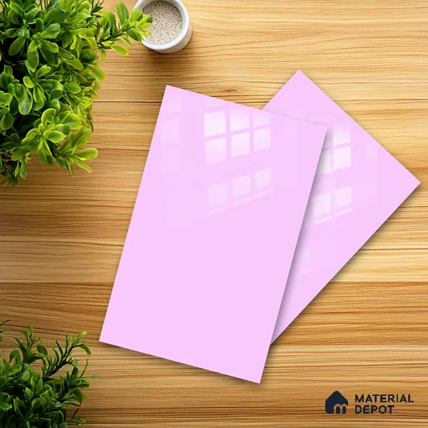 Ferrero 1B 0890 Electric Lavender 8 ft x 4 ft Solid Series High Gloss Finish Acrylic Laminate - 1.5 mm (LM 01160) | Suitable for Kitchen Cabinets, Study Areas, Wardrobe