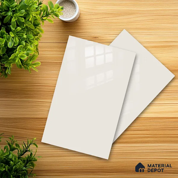 Ferrero 1B 0899 Powder Blush 8 ft x 4 ft Solid Series High Gloss Finish Acrylic Laminate - 1.5 mm (LM 01149) | Matching Edgeband Code - 899 | Suitable for Kitchen Cabinets, Study Areas, Wardrobe