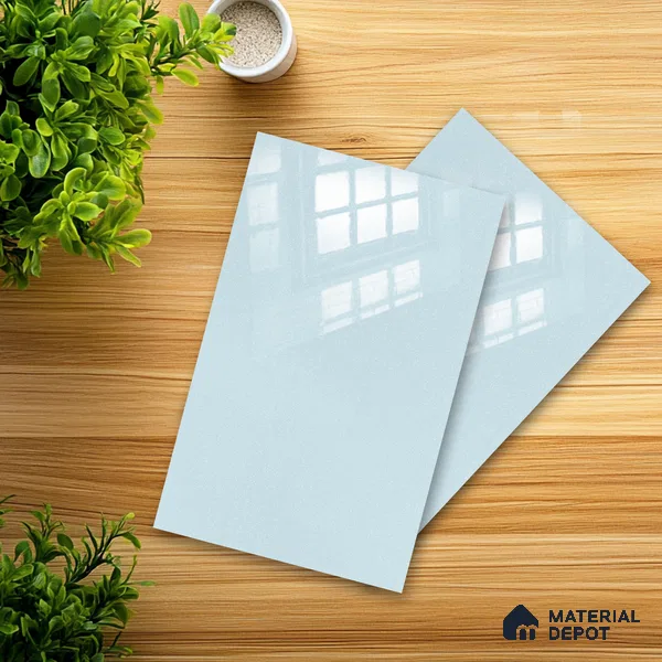 Ferrero 1B 0944 Crystal Sky 8 ft x 4 ft Sparkle Series High Gloss Finish Acrylic Laminate - 1.5 mm (LM 01126) | Suitable for Kitchen Cabinets, Study Areas, Wardrobe