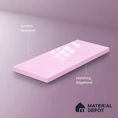 Ferrero 1B 0946 Lilac Spark 8 ft x 4 ft Sparkle Series High Gloss Finish Acrylic Laminate - 1.5 mm (LM 01128) | Suitable for Kitchen Cabinets, Study Areas, Wardrobe