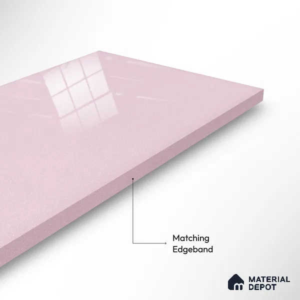 Ferrero 1B 0947 Blush Glitter 8 ft x 4 ft Sparkle Series High Gloss Finish Acrylic Laminate - 1.5 mm (LM 01129) | Suitable for Kitchen Cabinets, Study Areas, Wardrobe