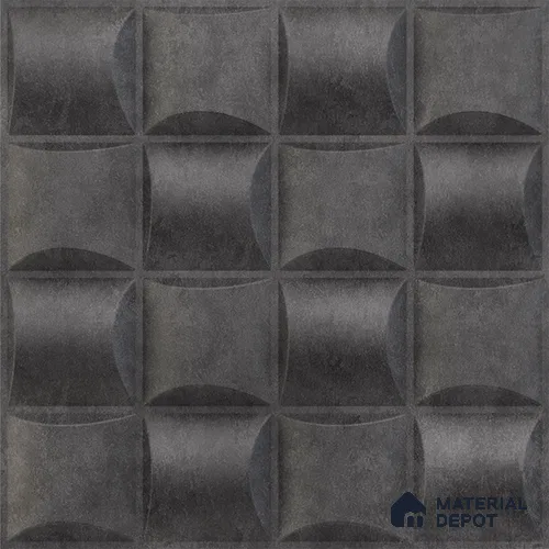 Grey Block PVC Matte Finish 3D Wall Panel | 20 in x 20 in | Nexa Gray - 15 mm | Suitable for Dining, Feature Wall & TV Unit | Width is Subjected to 5% Variation