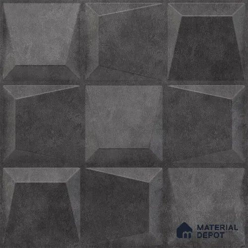 Grey Cubical PVC Matte Finish 3D Wall Panel | 20 in x 20 in | Nexa Gray - 15 mm | Suitable for Dining, Feature Wall & TV Unit | Width is Subjected to 5% Variation