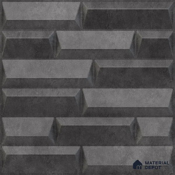 Grey Vault PVC Matte Finish 3D Wall Panel | 20 in x 20 in | Nexa Gray - 15 mm | Suitable for Dining, Feature Wall & TV Unit | Width is Subjected to 5% Variation