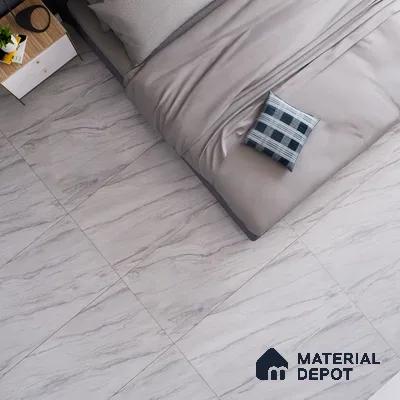 Marble Floor & Wall Tile TL 02191 Nicole Grey 4 ft x 2 ft Glossy Finish Vitrified Tile - 9 mm