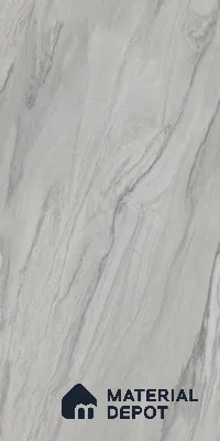 Marble Floor & Wall Tile TL 02191 Nicole Grey 4 ft x 2 ft Glossy Finish Vitrified Tile - 9 mm