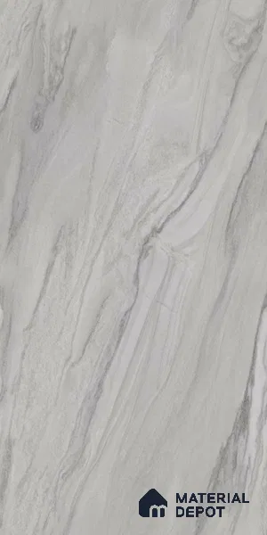 Marble Floor & Wall Tile TL 02191 Nicole Grey 4 ft x 2 ft Glossy Finish Vitrified Tile - 9 mm