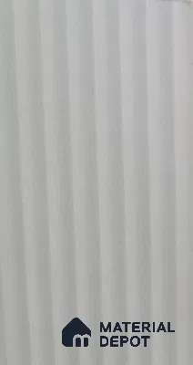 Fluted White Fluted Solid Color LM 22911 8 ft x 4 ft Texture Finish Decorative Laminate - 1 mm | Suitable for TV Unit,Wardrobe, Kitchen Cabinets
