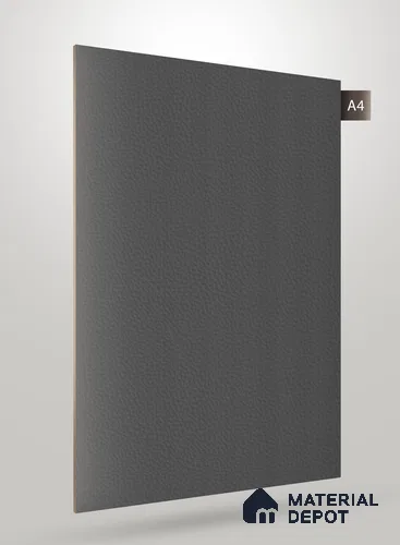Black Leather Look NM BL 8002 8 ft x 4 ft Texture Finish Decorative Laminate - 1.25 mm | Suitable for TV Unit, Wardrobe, Kitchen Cabinets