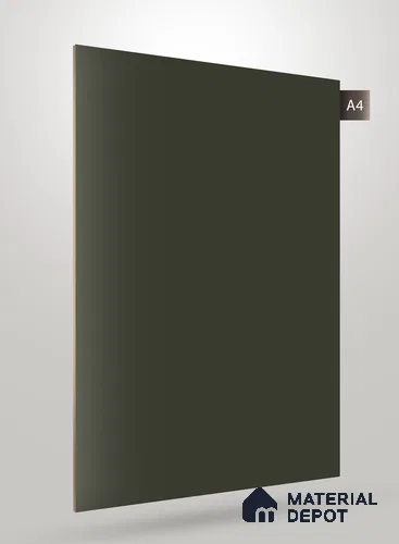 Green Textured Solid Look NM BL 8 ft x 4 ft Texture Finish Decorative Laminate - 1.25 mm | Suitable for TV Unit, Wardrobe, Kitchen Cabinets