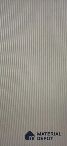Light Grey Fluted Solid Color LM 25000 8 ft x 4 ft Texture Finish Decorative Laminate - 1 mm | Suitable for TV Unit,Wardrobe, Kitchen Cabinets