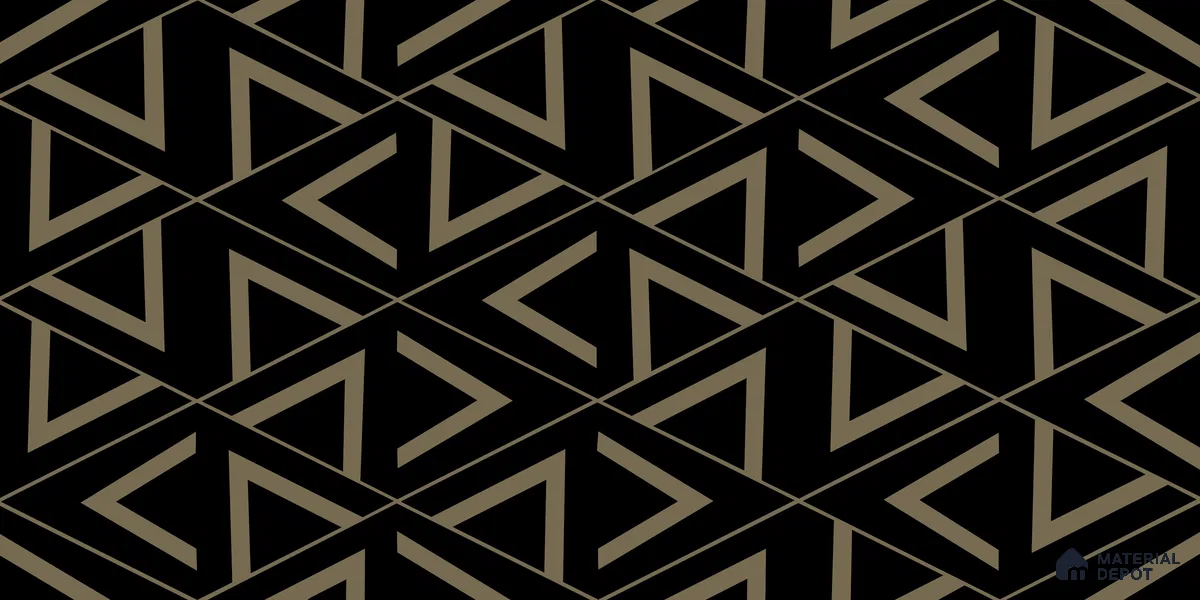 Glass Highlighter Wall Tile TL 00266 Noir Prism 2 ft x 1 ft Glossy Finish Ceramic Tile - 9 mm | Suitable For Kitchen, Bathroom & Accent/Feature Wall